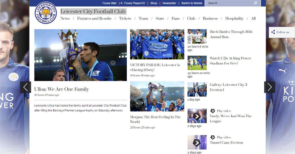 Leicester City FC latest news  photos and videos