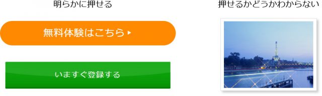 【図4】「押せる」とわかるボタンとわからないボタン