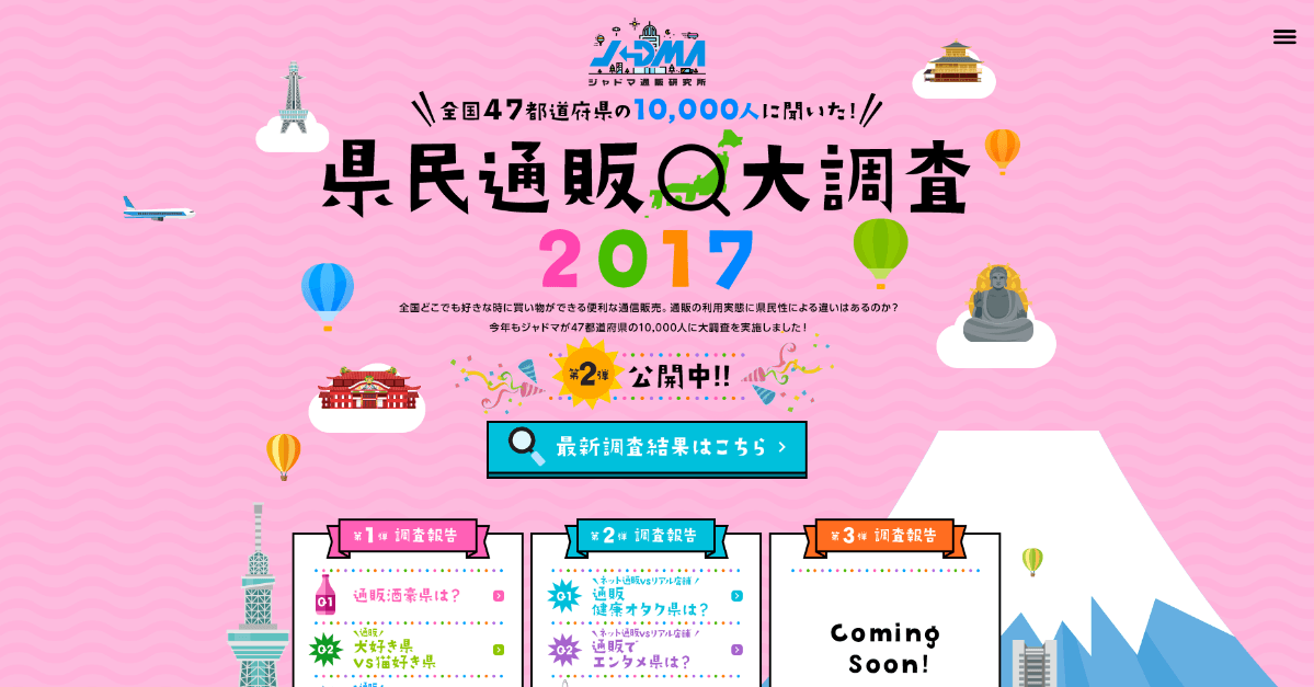 通販セール大好き県はどこ？- JADMA 県民通販大調査2017 第2弾 -